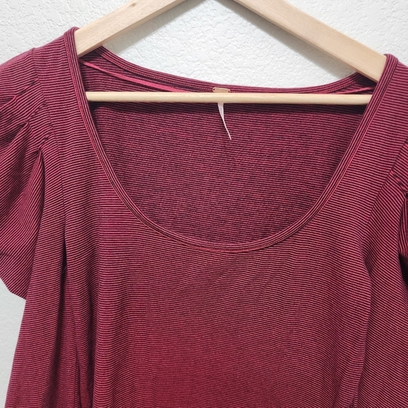 Free People Penelope Puffed Sleeve Top Size L - Picture 8 of 11